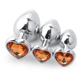 Ruby Luxe™ Heart Plug Set