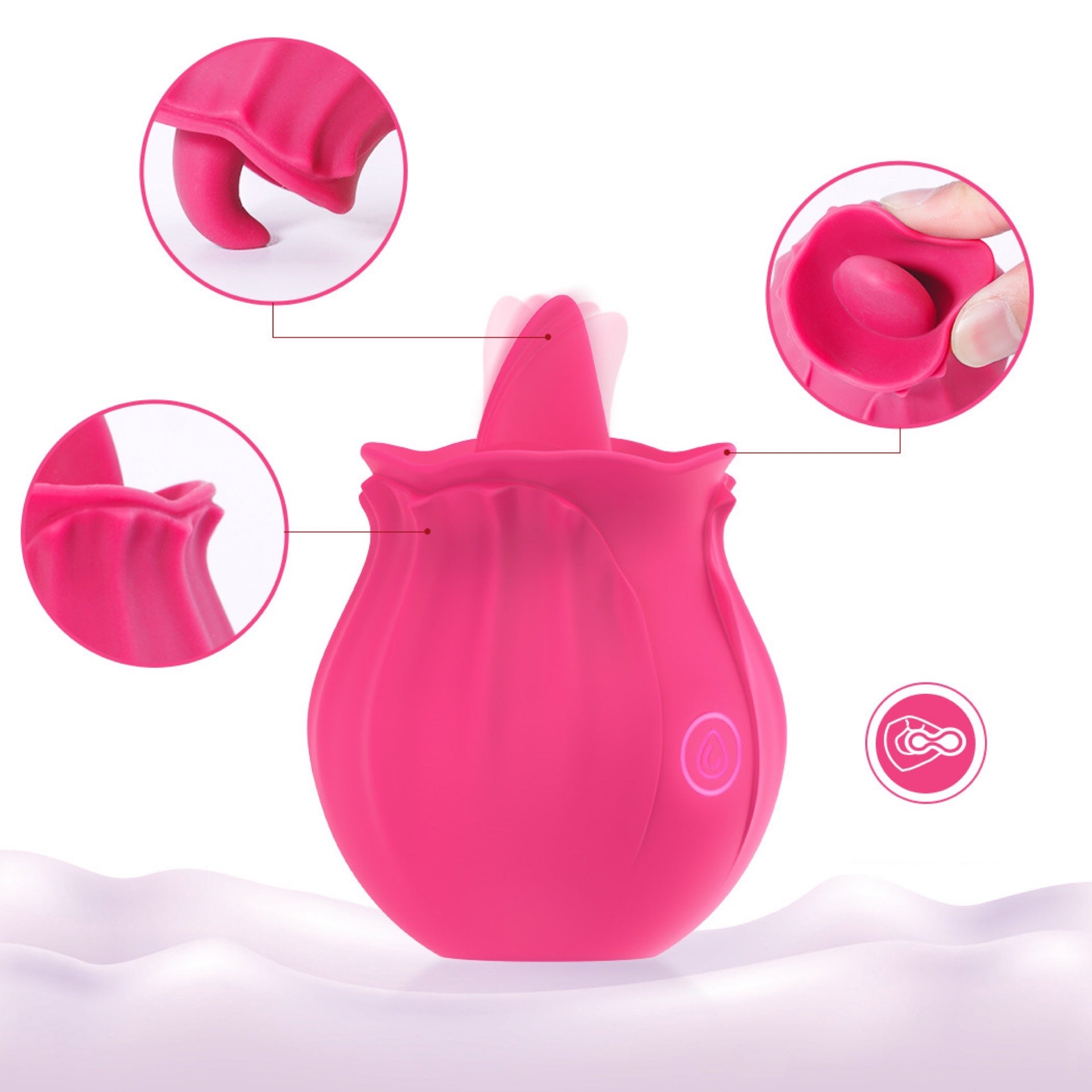 Petal Kiss™ Silicone Oral Stimulator